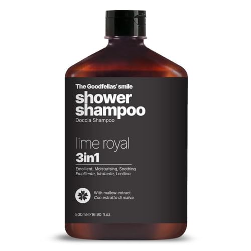 The Goodfellas' smile, ROYAL LIME (Sicilian Lime), Luxury 3 in 1 Body Wash and Hair Shampoo for Men, 17 Fluid Oz. - MADE IN ITALY