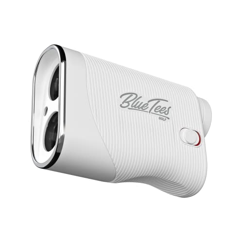Blue Tees Golf Series 3 Max+ Golf Rangefinder with Slope Switch, 1000 Yards Range Finder, 6X Magnification Laser Rangefinder, Slope Measurement, Magnetic Strip, Flag Pole Locking with Pulse Vibration