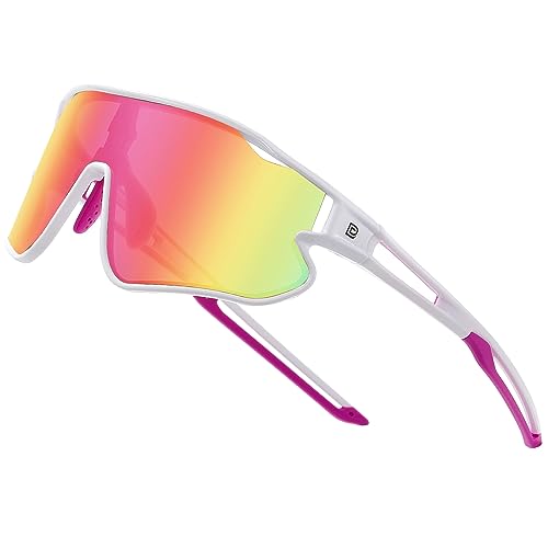 DUCO Kids Sunglasses Youth Baseball Sun Glasses Lightweight TR90 Frame UV400 Sports Cycling Shades for Boys Girls DK268