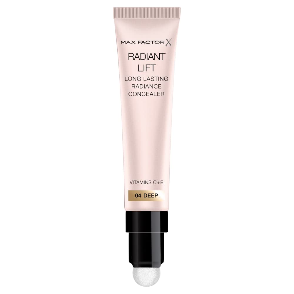 Max Factor Radiant Lift Hydrating and Brightening Concealer, Vitamins C and E, Deep 7ml