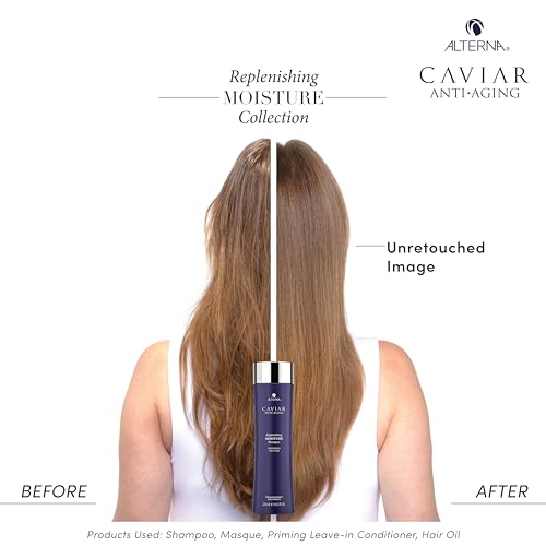 CAVIAR Anti-Aging Replenishing Moisture Shampoo | For Dry, Brittle Hair | Protects, Restores & Hydrates | Sulfate Free