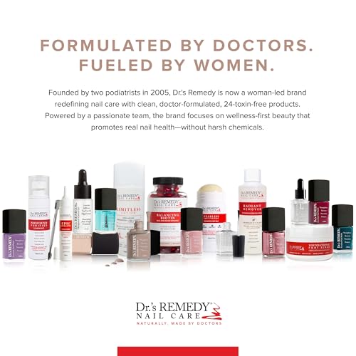 Dr’s Remedy 3 Pack Nail Polish Kit, ANNIVERSARY Kit, All Natural Enriched Nail Strengthener Non Toxic and Organic - BRAVE Berry/TOTAL Two-in-One Glaze/RESILIENT Rose