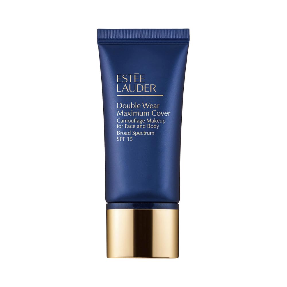 Double Wear 24-Hour Maximum Cover Camouflage Foundation for Face and Body SPF 15 | Covers Scars & Tattoos, 1.0 Fl Oz, 1N3 Creamy Vanilla