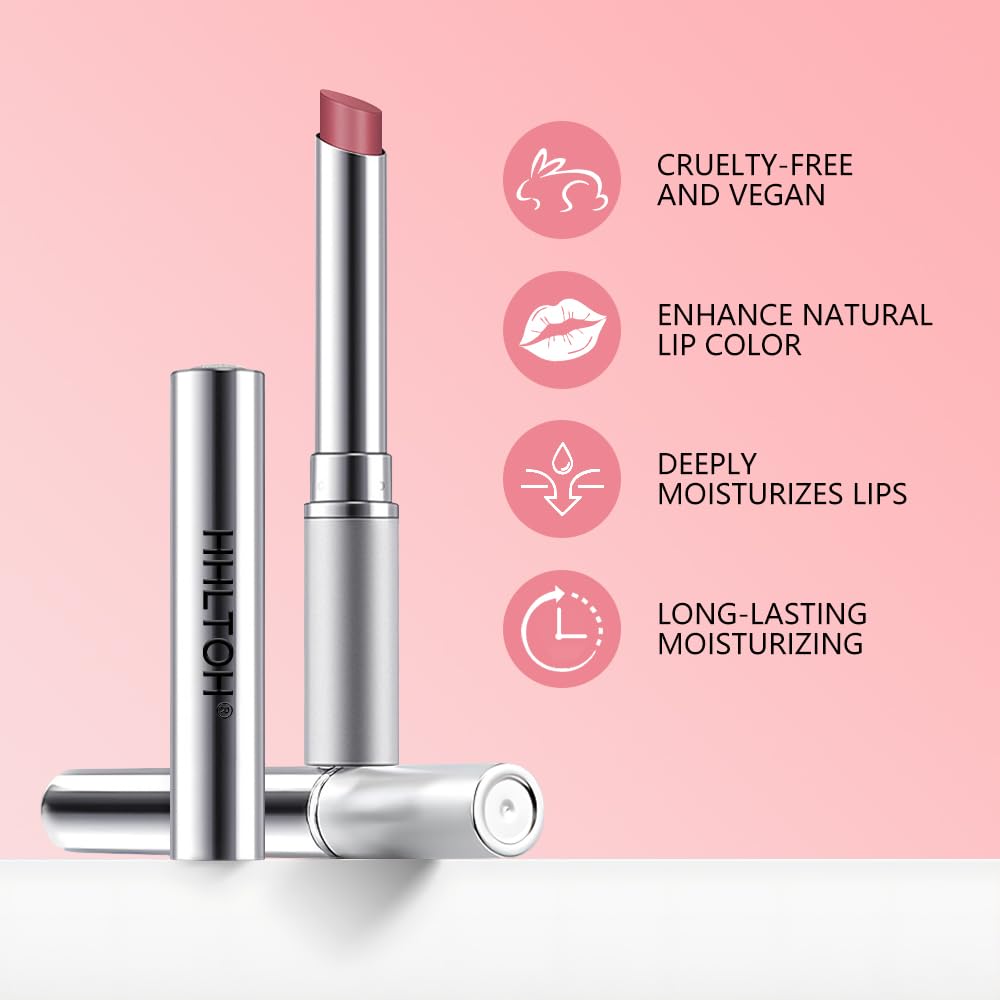 1PCS Orange Pink Honey Tinted Lip Balm Lipstain Lip Tint - Sheer Hydrating Long-Lasting Lipstick for Women All Skin Tones - Moisturizing Lip Gloss, Nourishing Lip Balm with Natural Cherry Tint