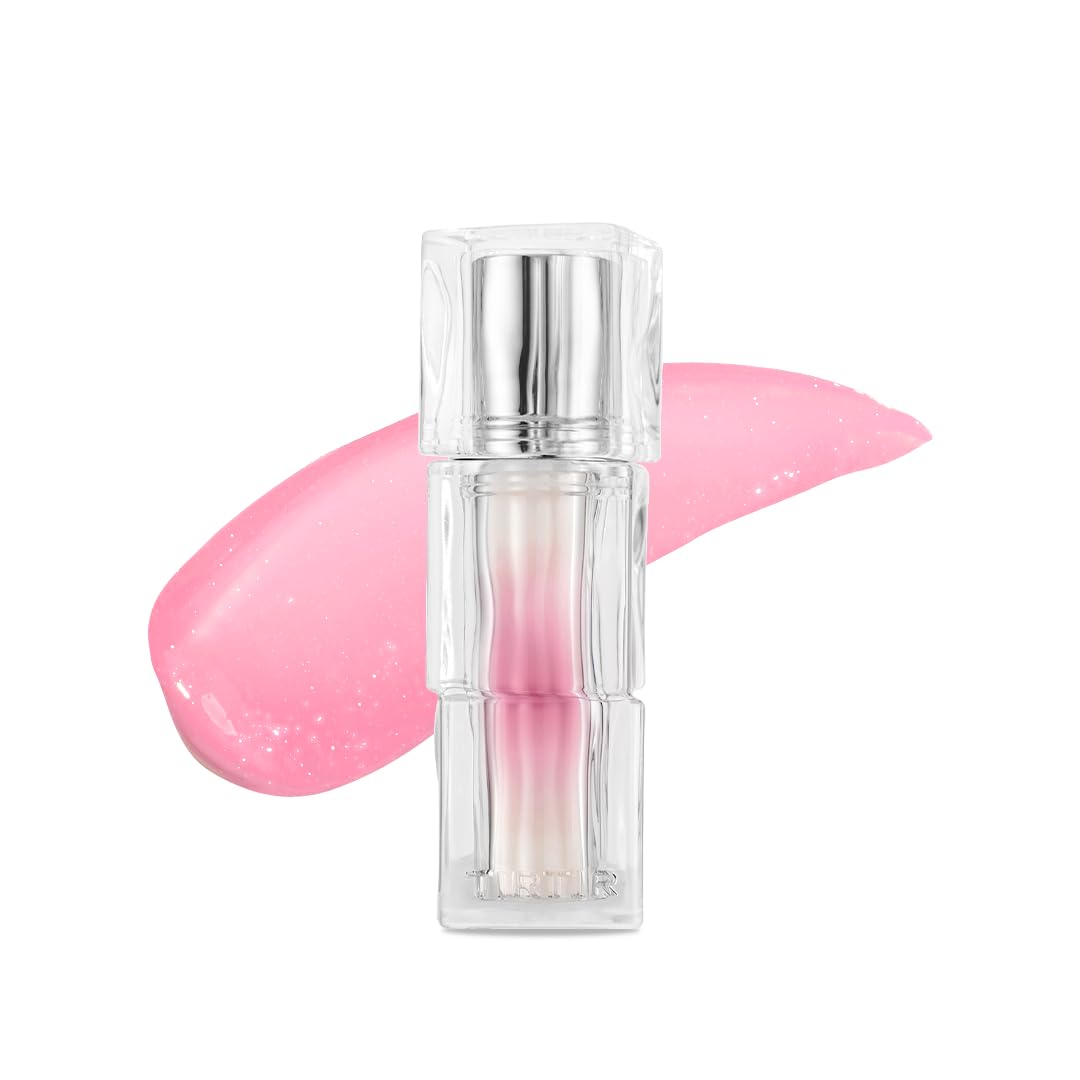 TIRTIR [*Mini Size Waterism Tinted Lip Gloss #28 Wintery, 0.06 Fl Oz – Kiss Ready Lipgloss, 12H Long Lasting Non Sticky Natural Tinted Glow Korean Multiuse Cheek and Lip Tint for Women gift