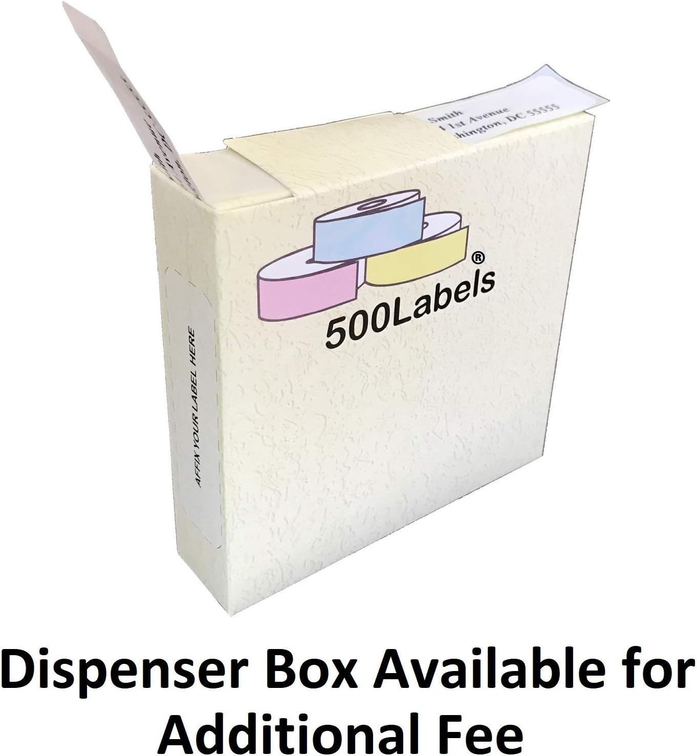 Return Address Labels - Roll of 250 Personalized Labels (Silver)
