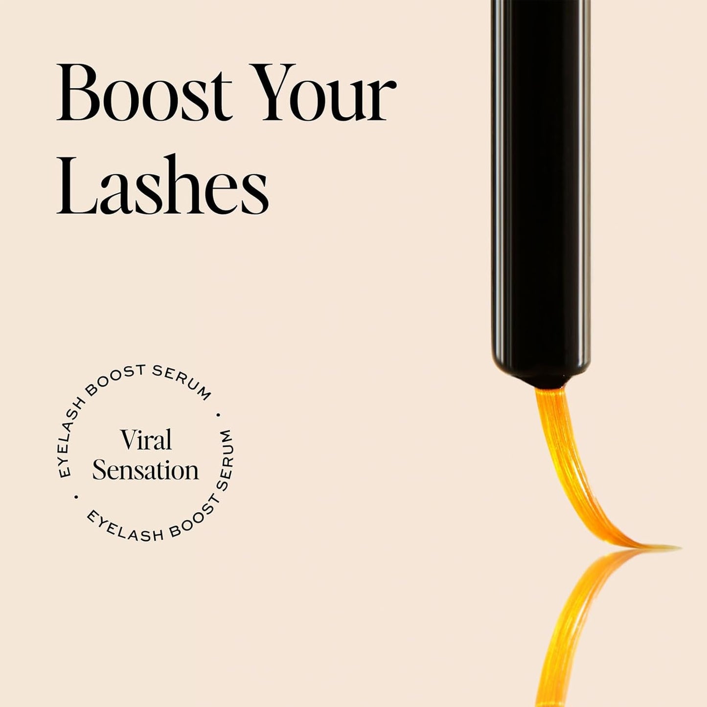 DIME Beauty Eyelash Boost Serum, Eyelash Growth Serum for Healthier, Longer, Thicker Eyelashes, 0.20 oz / 6 ml