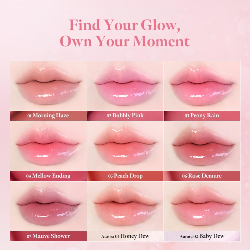 MILKTOUCH Dew Stain Sheer Lip Gloss (01 Honey Dew, 0.14 Fl Oz (Pack of 1))