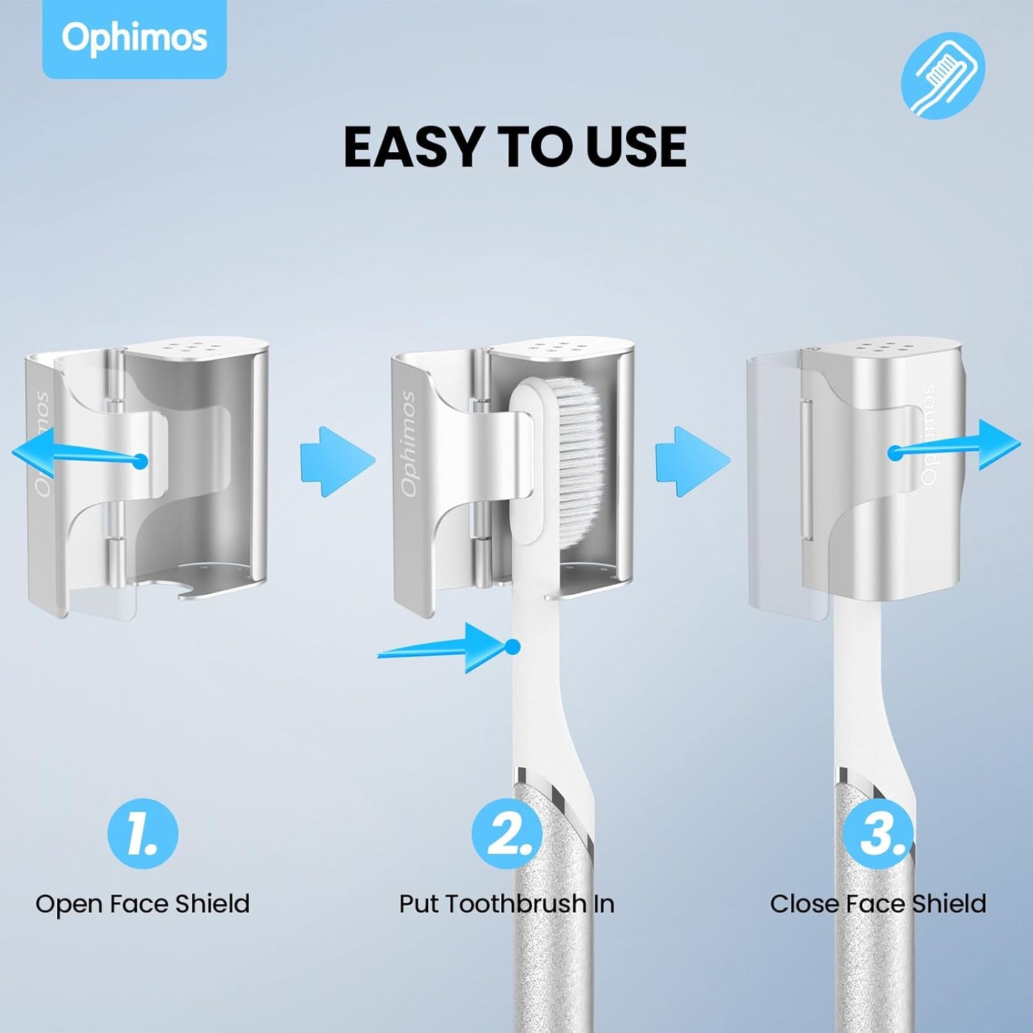 4 Count Aluminum Alloy Toothbrush Cover Caps for Family, Travel Toothbrush Covers Long-lasting Toothbrush Head Caps for Most Electric/Manual Brushes