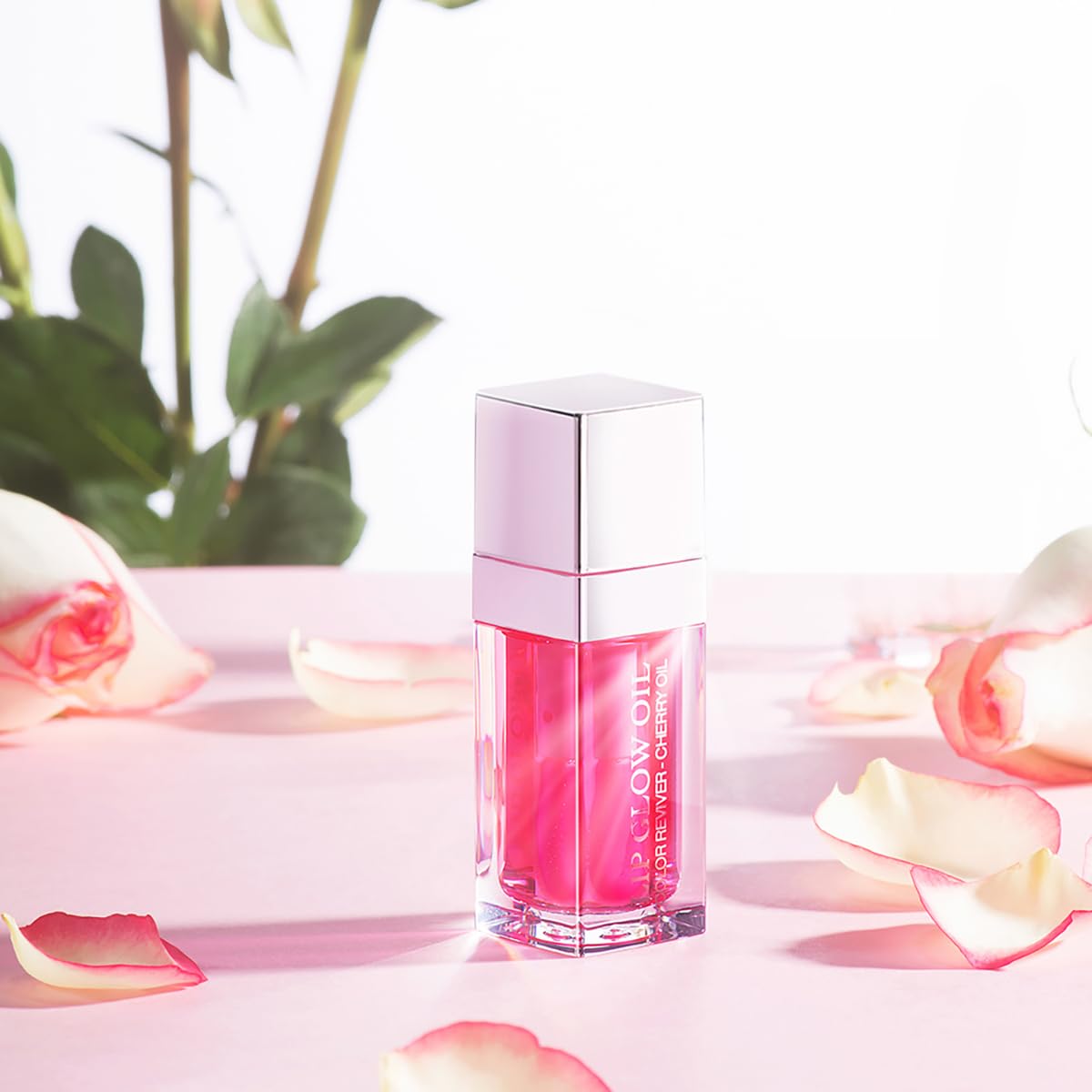 Hydrating Lip Glow Oil Moisturizing Plumping Lip Tint Lip Gloss Transparent Lip Balm Long Lasting Nourishing Repairing Lightening Lip Lines (007# RASPBERRY)