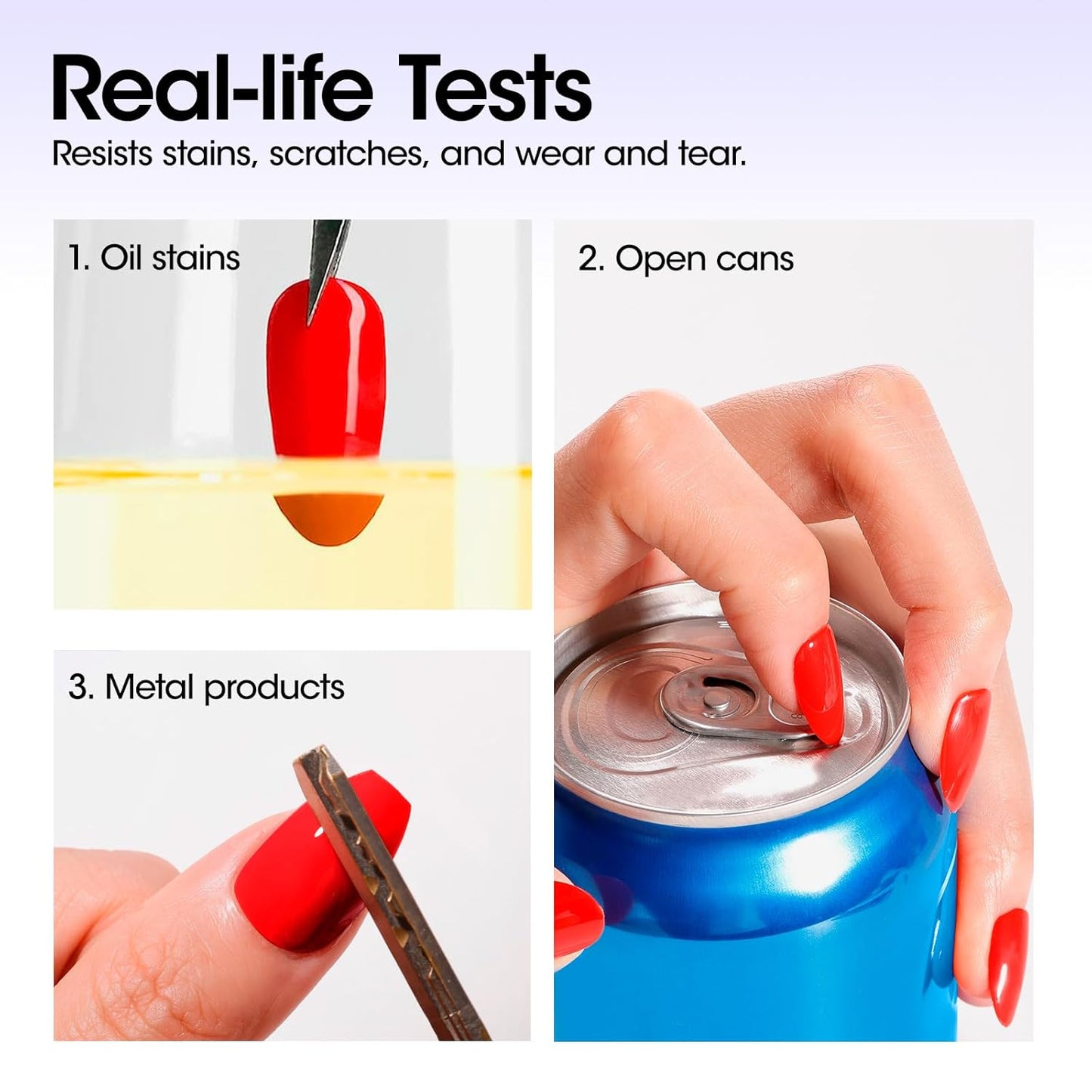 GELLEN 2 Pcs No Wipe Gel Top Coat Set, 18 ml Glossy Top Coat Gel Nail Polish, High Shiny Soak Off UV Lamp Clear Nail Polish, Home Salon Manicure Set