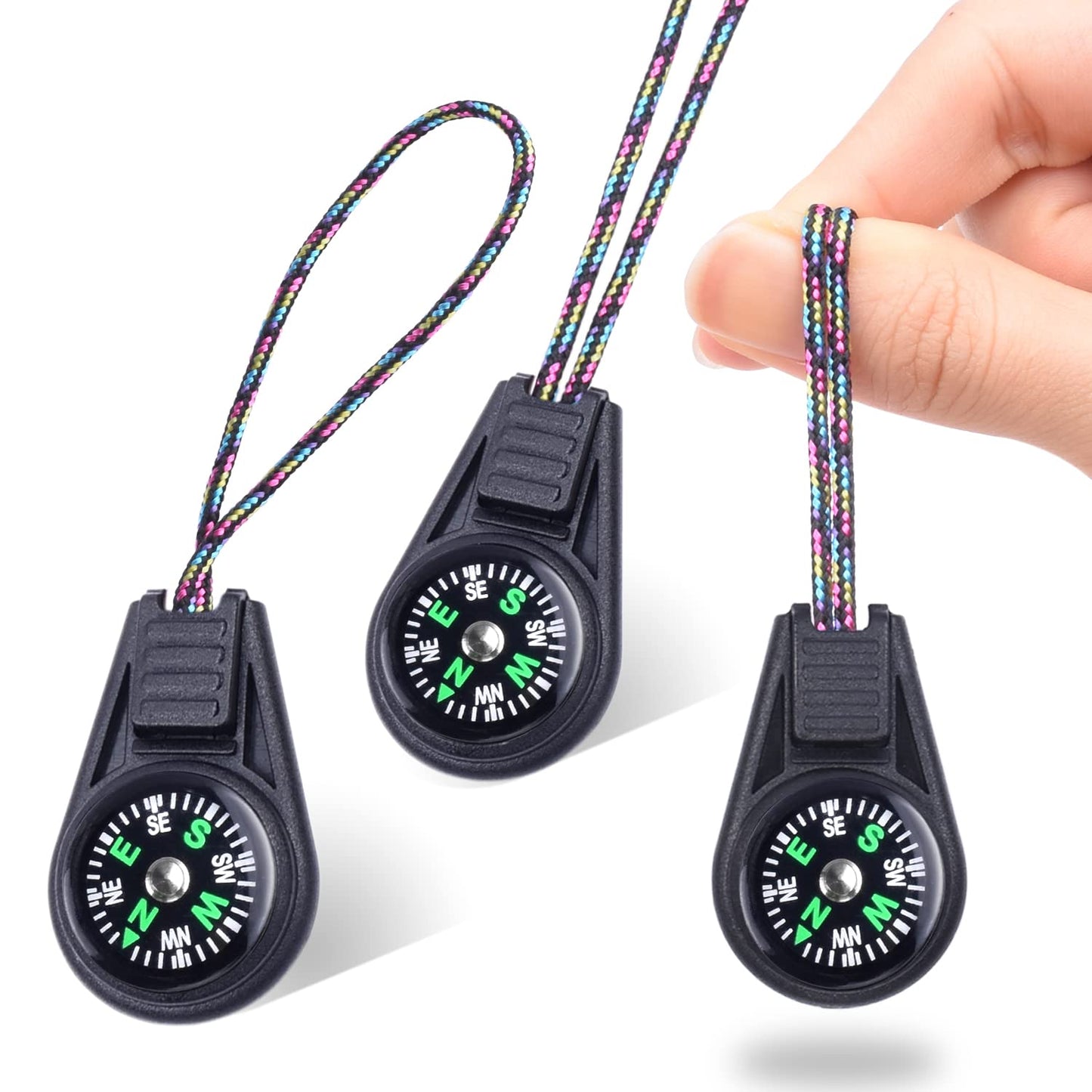 10 Pack Compass for Kids Compass Hiking, Mini Compass Survival, Small Compass Bulk, Boy Scout Compass Party Favor Pocket