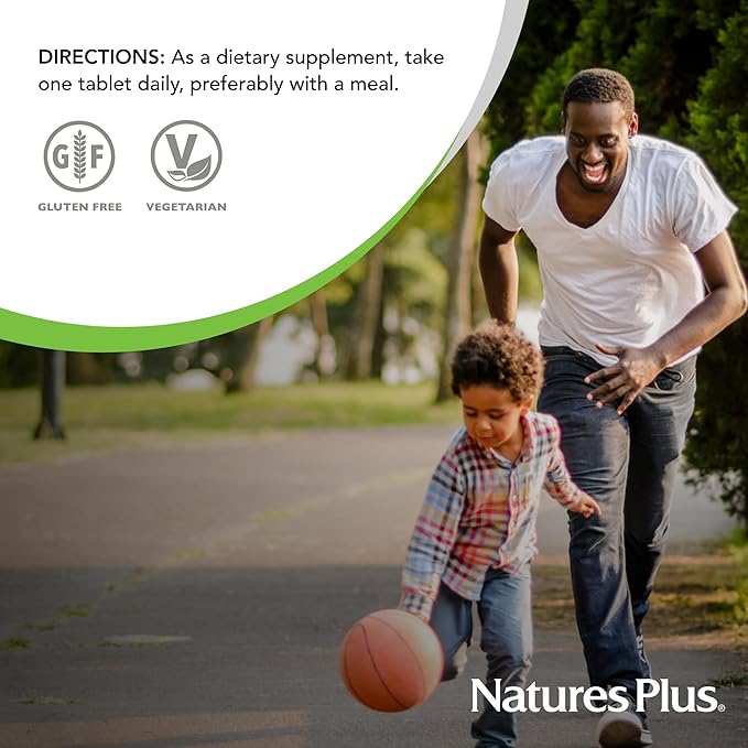 Natures Plus Folic Acid (Methylfolate) - 800 mcg, 90 Vegan Tablets - Supports Healthy Tissue Growth - Vegetarian, Gluten-Free - 90 Servings