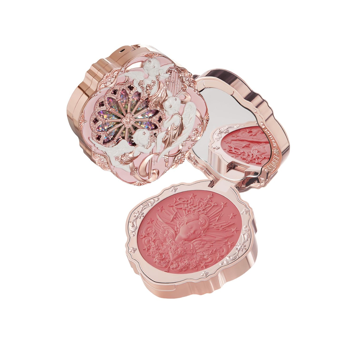 Flower Knows Little Angel Cream Blush,Buildable & Blendable Makeup Blush for cheeks,Soft & Long-lasting for Girls & Women(02 Floral Praise,6g)