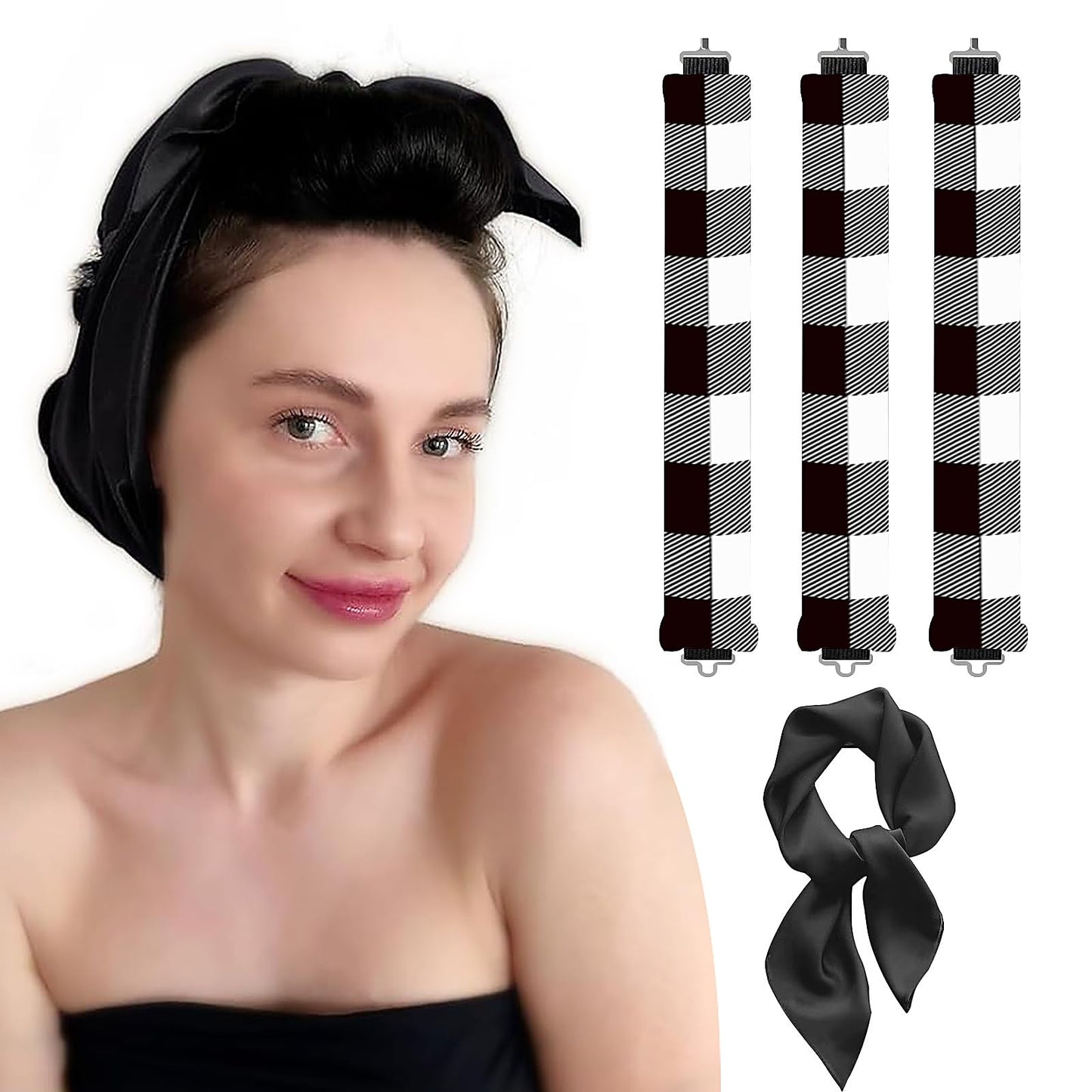 Flylipu Heatless Curls Heatless Curler Hair Curlers to Sleep in Hair Roller Hair Curlers No Heat Curling Christmas Gift