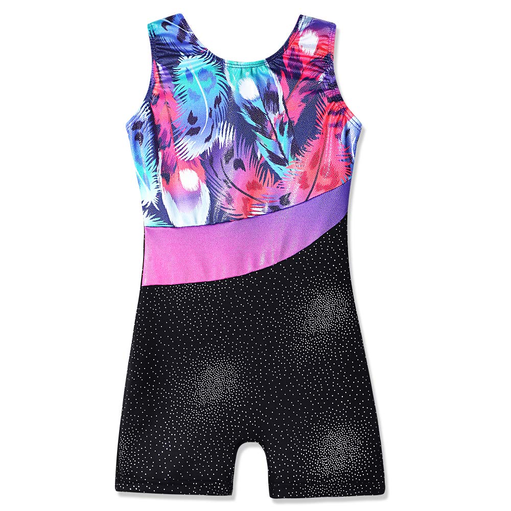 HOZIY Leotards for Girls Gymnastics 5t 6t Size 5-6 Year Old Biketard Tumbling Bodysuit