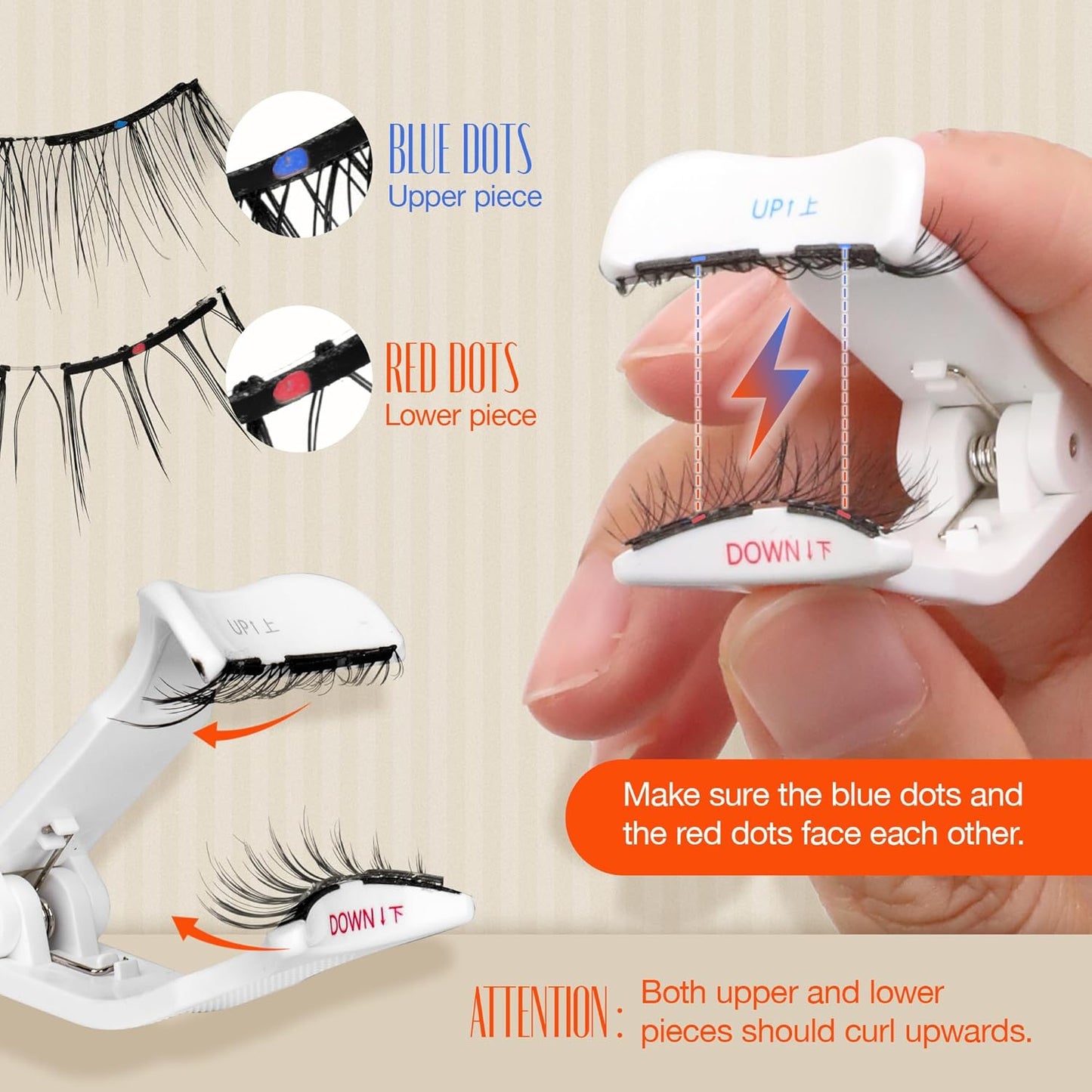 LASHVIEW Magnetic Eyelashes with Applicator, Soft Magnetic Lashes Natural Look Comfortable & Secure Fit Easy to Apply Reusable(XYT01)