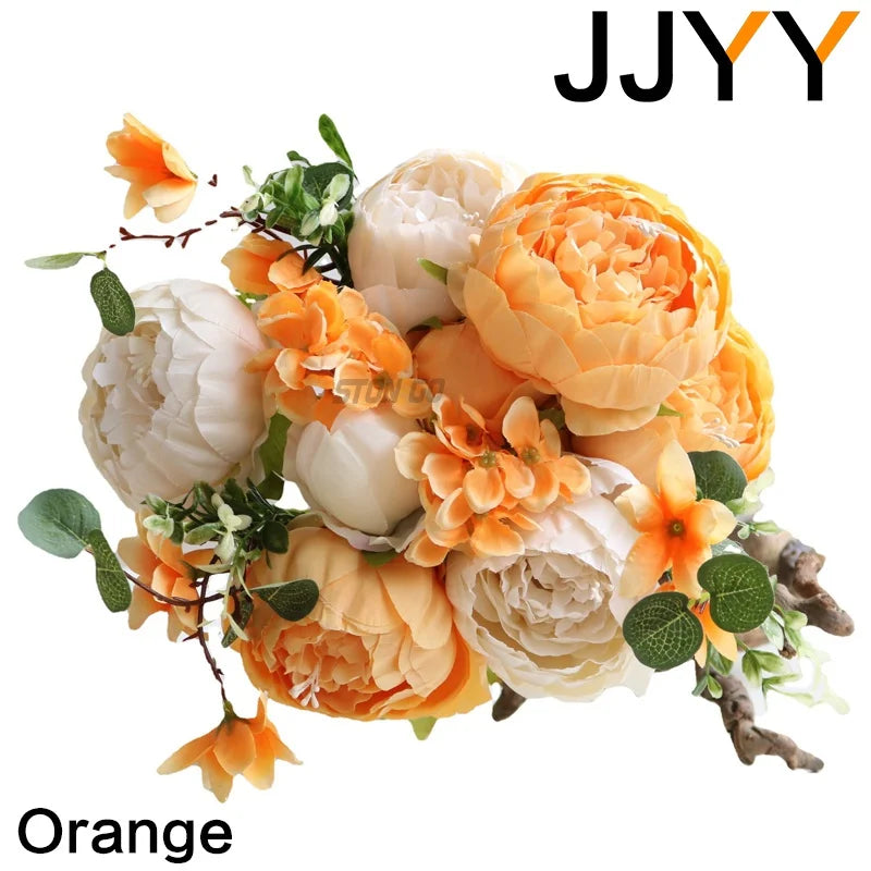 13-Head European Style Peony Bouquet