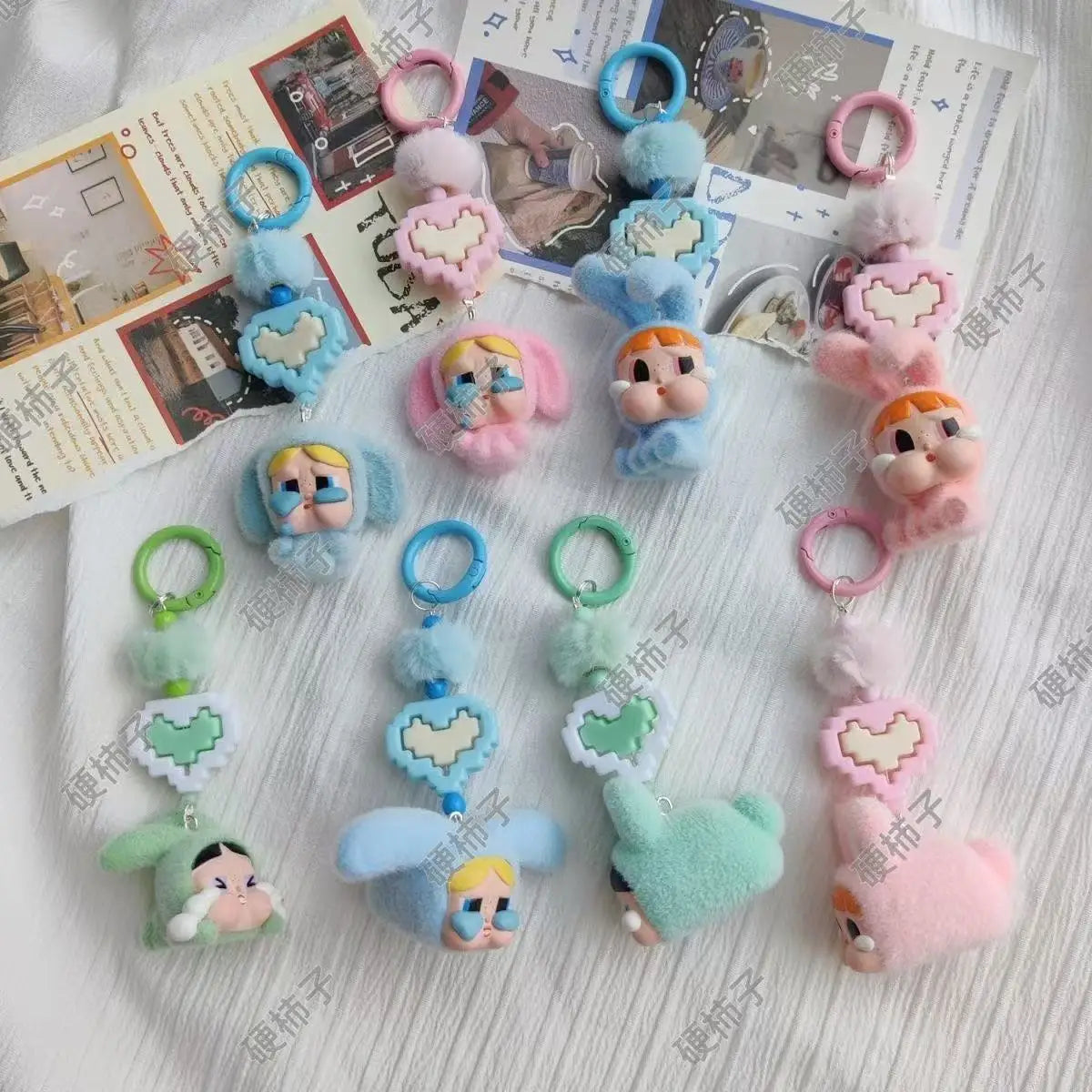Kawaii Labubu CryBaby Keychain Pendant