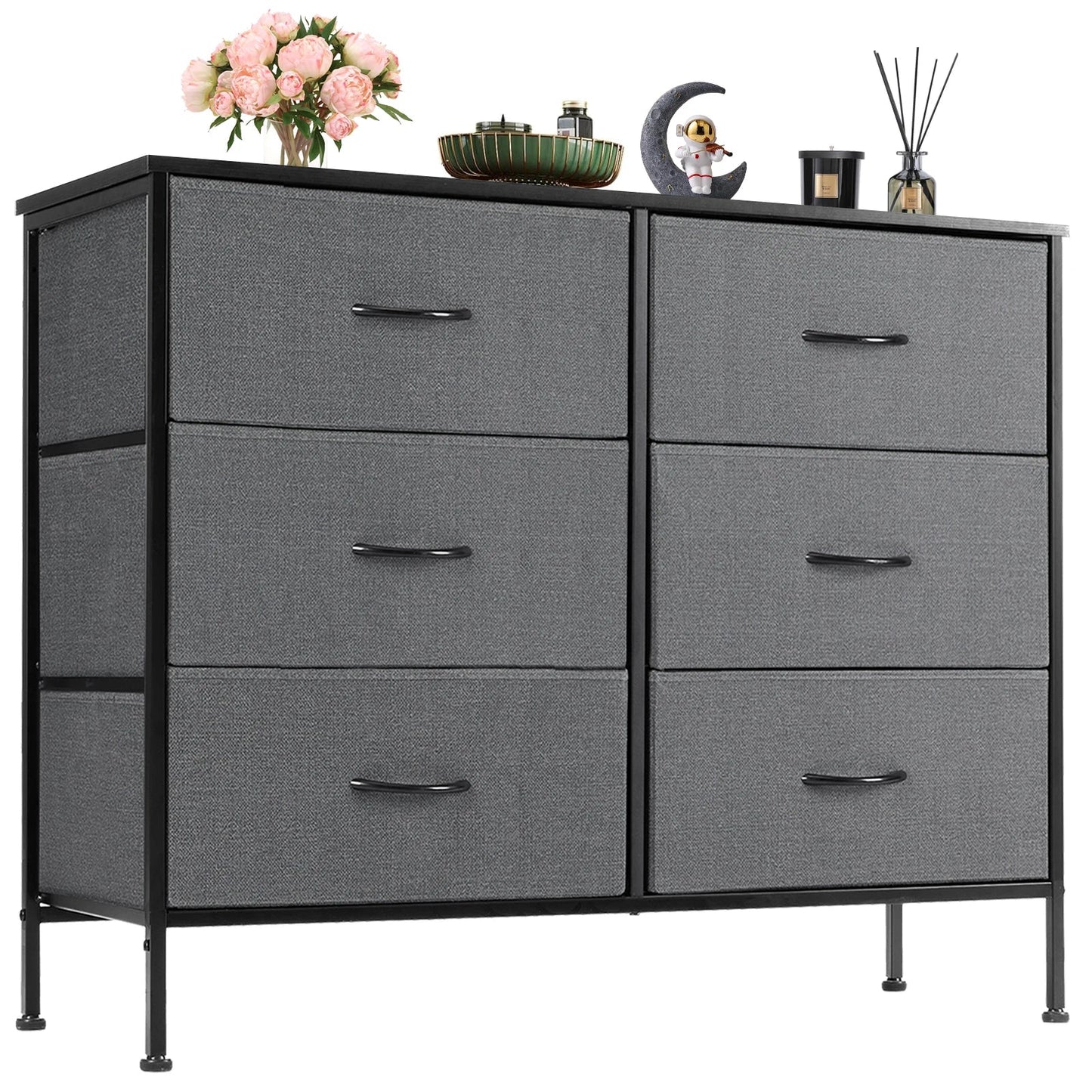 JHK Fabric Nightstand for Bedroom