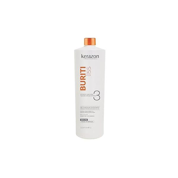 Brazilian Keratin Intensive Hair Mask Deep Conditioner 33.8oz/1L Buriti Liss by KERAZON