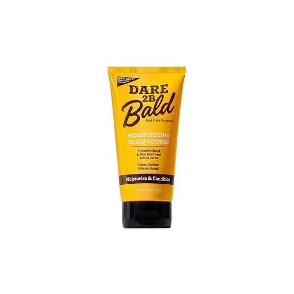 Dare 2B Bald Moisturizing Scalp Lotion | Head Care Regime Condition, Protect, and Treat the Against Flaking Moisturizer for Men- 4.75 OZ