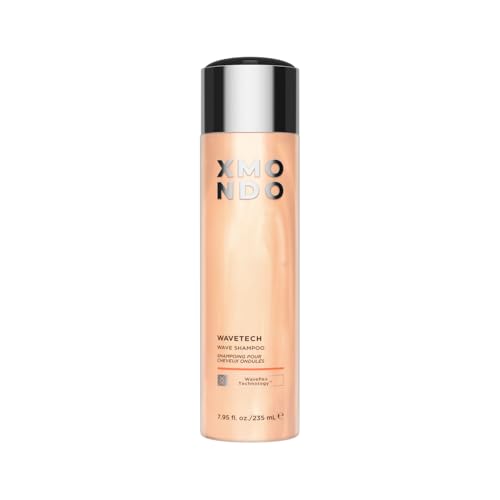 XMONDO Hair Wavetech Wave Shampoo | Vegan Formula with Sunflower Seed & Grape Seed Oil to Boost Hydration, Tame Frizz, and Enhance Your Wavy Hair, 8 Fl Oz 1-Pack