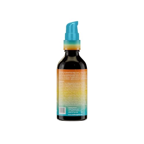 Mielle Organics Mango & Tulsi Nourishing 3-in-1 Hair Serum - Hair & Scalp Serum for Frizz Control, Split Ends & Moisture Balance - Strengthens & Seals Cuticles with Nutrients (12 Fl Oz)