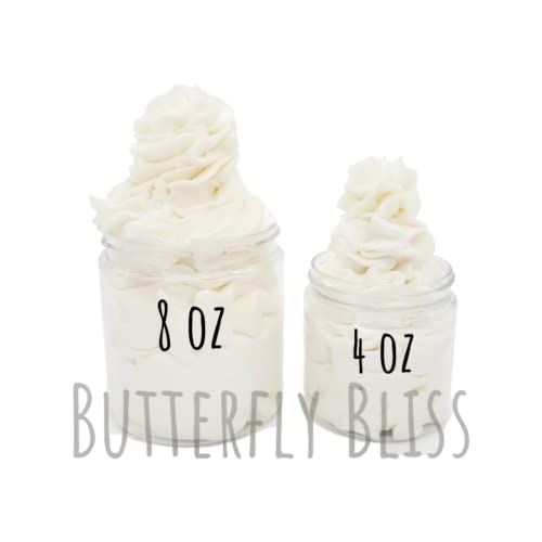 Peppermint Bark Whipped Body Butter, natural lotion, organic, 4oz jar, made with shea butter, mango butter, coconut oil, almond oil