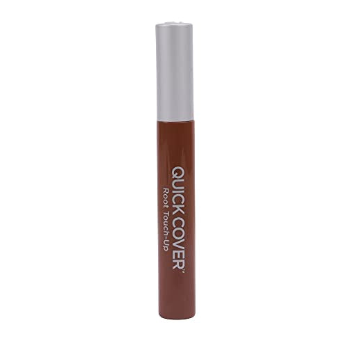 RED by KISS Quick Cover Root Touch Up Rescue (Medium Brown 2 Pack), Mascara Natural Water-Resistant Temporary Gray Concealer Cover Up Brush for Hair Mustache & Beard, Formulated with Jojoba Oil