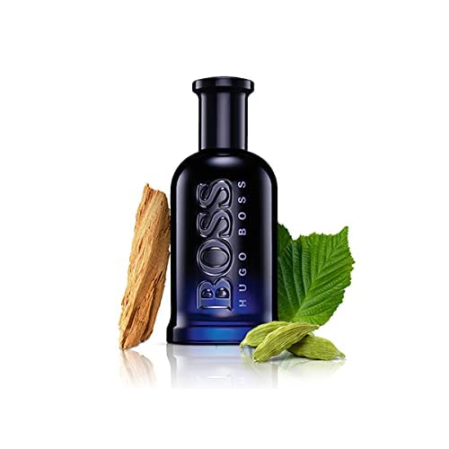 Hugo Boss Bottled Night Eau de Toilette – Woody Men's Cologne – With Notes of Birch Leaf, Cardamom, Louro Amarelo Wood & Musk – Luxury Perfumes for Men – Long Lasting Fragrance