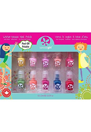 Non Toxic Peelable Children's Nail Polish Set, Party Palette