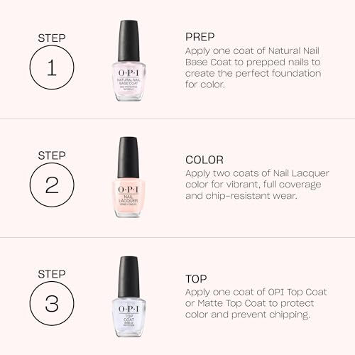 OPI Nail Lacquer Nail Polish | Opaque Dark Red Crème Chip Resistant Nail Polish | Vegan, Fast Drying, Streak Free