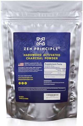 Hardwood Activated Charcoal Powder, 100% USA Trees, 8 oz