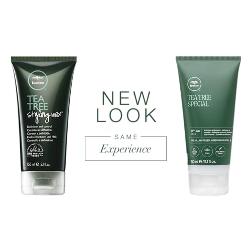 Tea Tree Styling Wax, Adds Definition + Hold, For All Hair Types, 5.1 fl. oz.