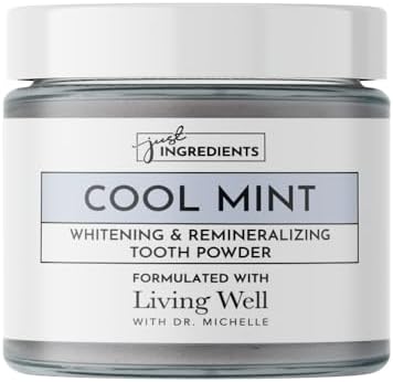 Remineralizing Tooth Powder – Fluoride-Free Natural Oral Care – Gently Cleans & Whitens – Supports Strong Teeth & Fresh Breath – Vegan, Non-GMO, Made with Clean Ingredients (Regular, WHITENING)