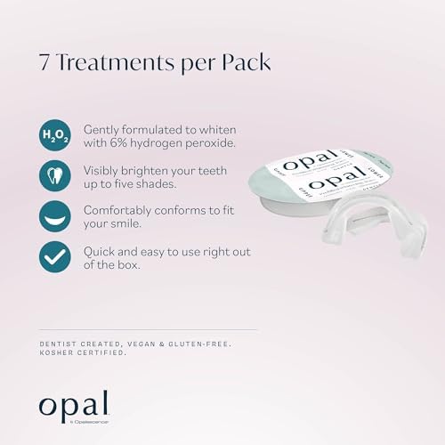 Opalescence Opal Go - Prefilled Teeth Whitening Trays - Gentle - (7 Treatments) - Hydrogen Peroxide - Cool Mint - Made by Ultradent. Op-Tr-Gent-5526-1