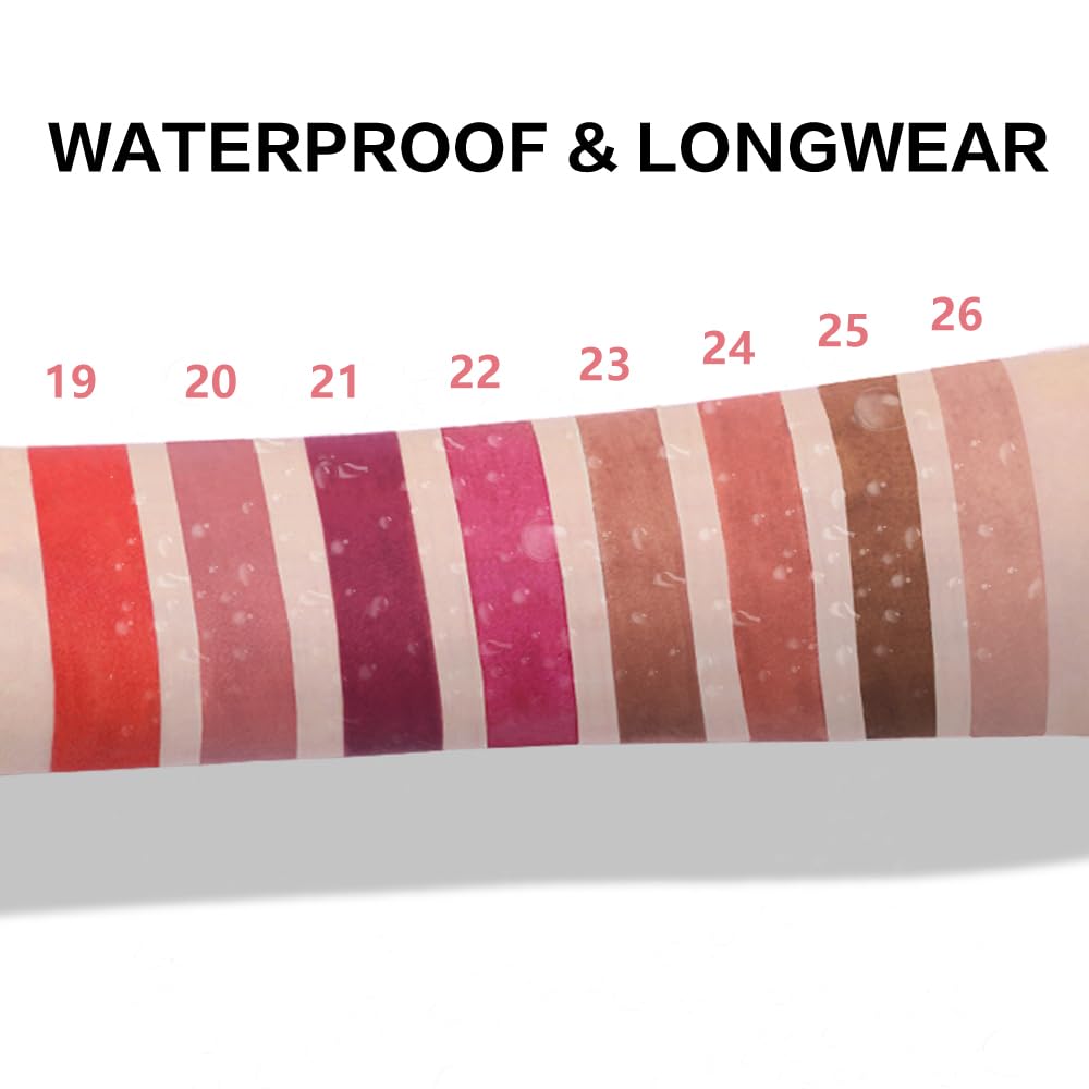 BINGBRUSH Lip Crayons Matte Longwear Lipstick Pack Set,Moisture Smooth Lipliner With Built-in Sharpener Ultimate Super Stay Ink Lip Crayon for Makeup- Waterproof Velvet Lipgloss Lip Stain(23#Brown)