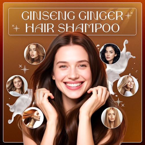 300ML Anti-Hair Fall Hair Loss Shampoo - Shampoo for Women Hair Loss, Rich in Various Plant Extracts, Anti-Hair Fall Promote Hair Growth (2)