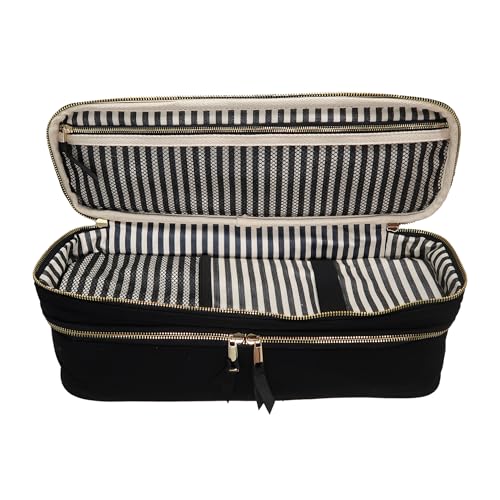 Bag-all Hair Tools Travel Bag | Curling Iron Travel Case Heat Resistant | Traveling Case for Grooming Supplies | Hair Straightener Pouch for Hot Tools for Women | Black