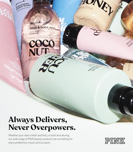 Victoria's Secret PINK 4 Piece Merry Mini Mists Gift Set: Warm & Cozy and Fresh & Clean, Assorted Scents
