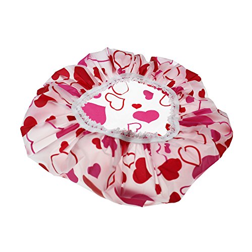 LJY 13 Pieces Assorted Shower Caps Elastic Waterproof Plastic Bathing Salon Hair Cap Lady Salon Hat