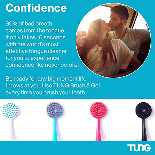 Peak Essentials | TUNG Tongue Gel | Mint Blast Natural Tongue Cleaning Paste | Bad Breath and Halitosis | Mouth Odor Eliminator | Fight Bad Breath | BPA Free | Made in America (2 PACK)