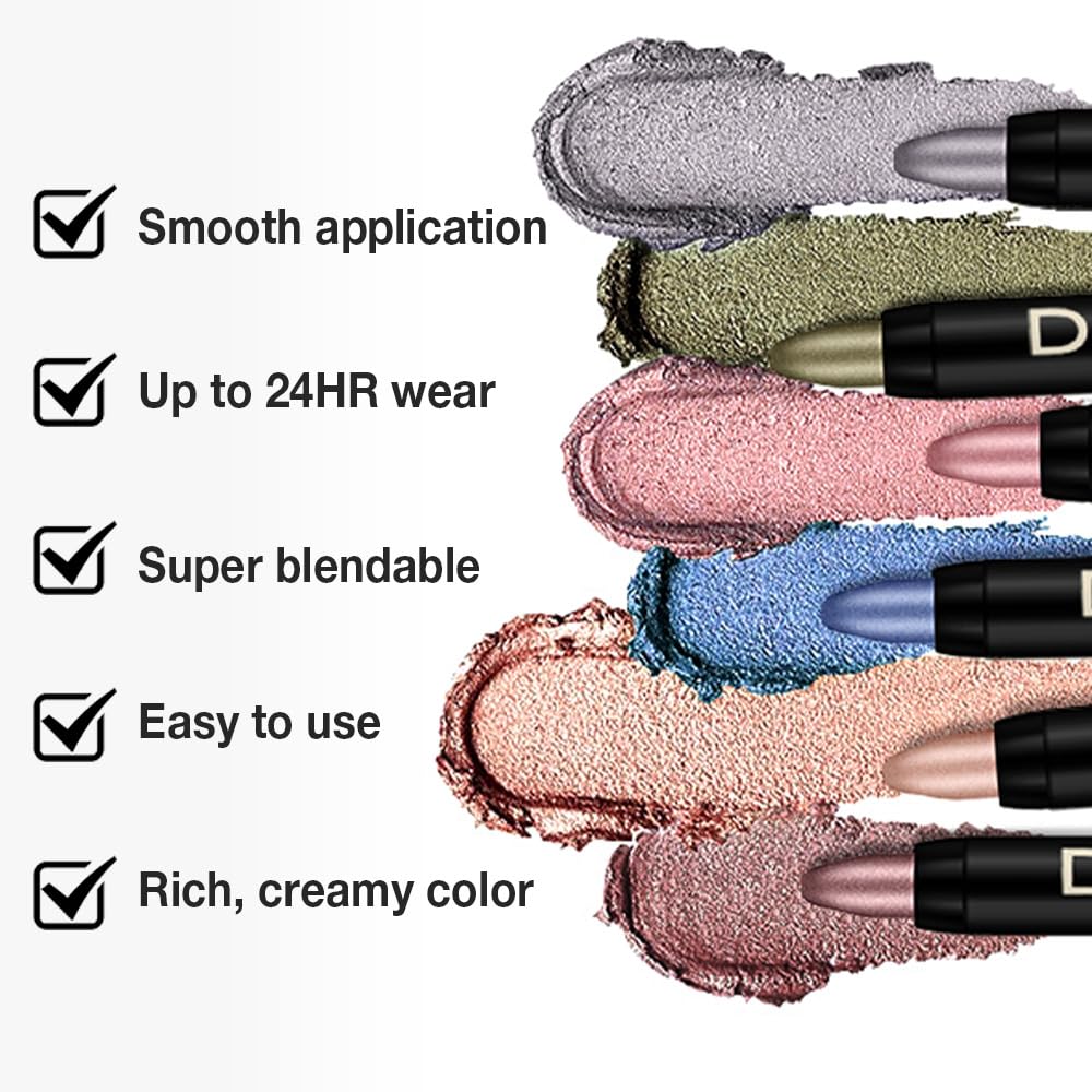 Baby Pink Matte Cream Eye Shadow Stick Makeup for Women, Baby Pink Matte Eyeliner Pencil Eyeshadow Brightener Stick for Eyes, Waterproof Eyeshadow Applicator Blendable sombras para ojos 65#