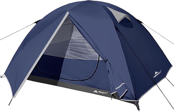 Forceatt Camping Tent 2/3/4 Person, Professional Waterproof & Windproof Lightweight Backpacking Tent Suitable for Outdoor,Hiking,Camping, Mountaineering and Travel