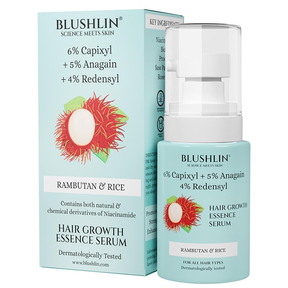 Mount Beauty Hair Growth Serum with 3% Redensyl, 6% Capixyl & 5% Anagain with Rosemary Oil | Hair Serum for density & Volume |Controls Hair Fall & frizz | Hair Serum For Women & Men | 30ml