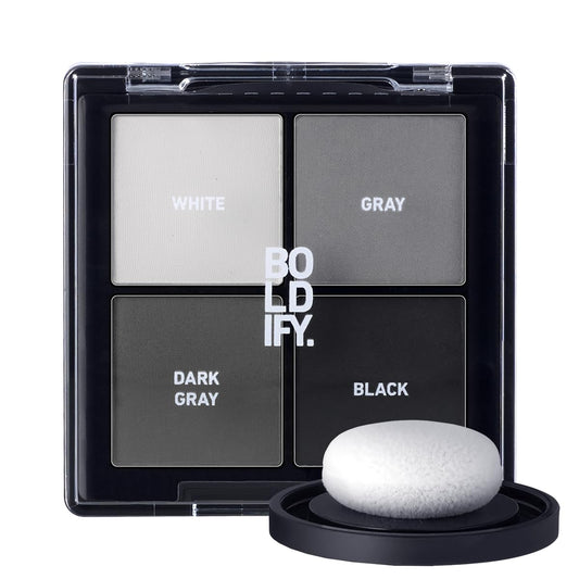 BOLDIFY Hairline Powder Color Sample Kit - Root Touch Up Hair Color for Gray Coverage - Bald Spot Concealing Hair Powder for Women & Men - 48-Hour Stain-Proof - Grays