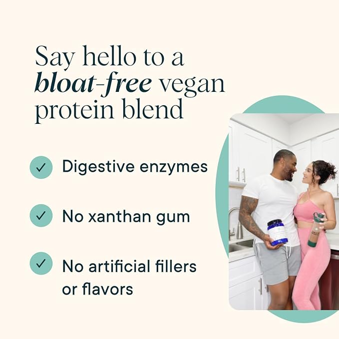 Ora Organic Vegan Protein Powder - 23g Plant Based Pea Protein + Superfood for Women and Men - Unsweetened 20 Servings, No Erythritol, Digestive Enzyme, Keto-Friendly, Gluten-Free, Paleo, Soy-Free