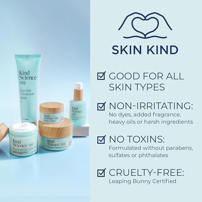 Kind Science Overnight Repair Night Moisturizer for Face - Night Cream for Women Anti Aging to Re-Energize & Hydrate Look of Tired Skin with Niacinamide & Shea Butter - Fragrance Free, Cruelty Free