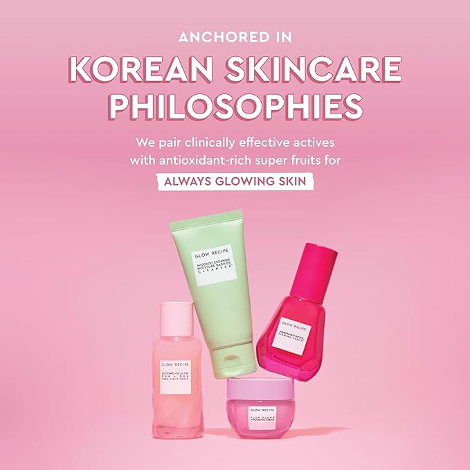 Glow Recipe Hydration Vacation Skincare Set - Plum Plump Hyaluronic Acid Moisturizer + Face Serum - Made with Antioxidant Plum & Vitamin B5 to Repair Skin Barrier and Improve Hydration (2 Count)